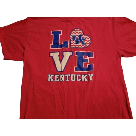 Gildan T-Shirt Unisex Large Pink NCAA UK Kentucky Wildcats Love B-Ball Pullover - Picture 4 of 10